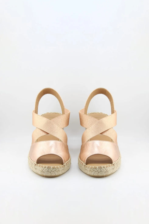 Jutelia Crisscross Strap Espadrille Wedge Sandals